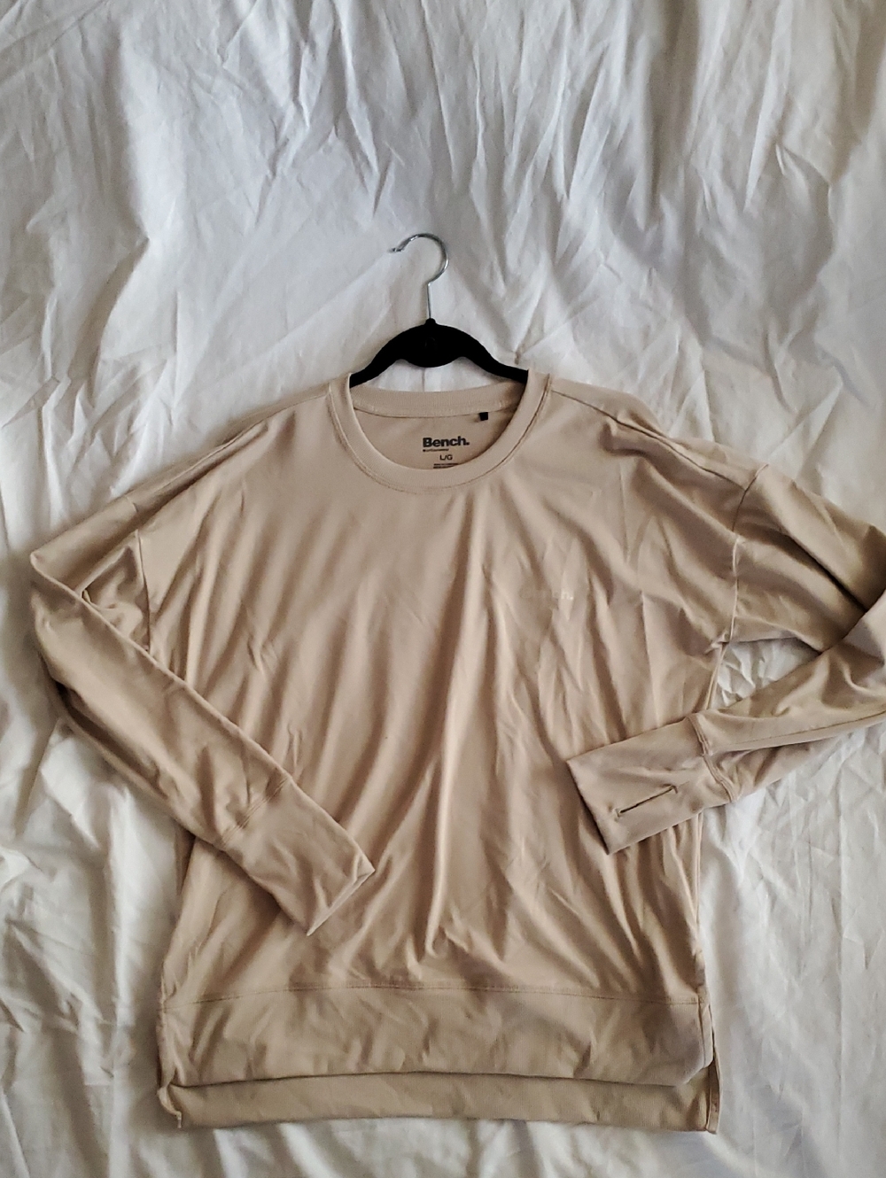 Bench Urbanwear Tan Long Sleeve. Size Large